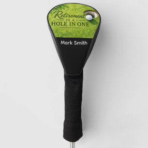 GOLF RENTENEINTRITT für Golfer auf grünem Gras Headcover