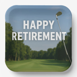 Golf-Renteneintritt für Golfer  Pappteller