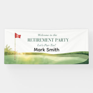 GOLF RENTENFEIER  Willkommen zur Party Banner