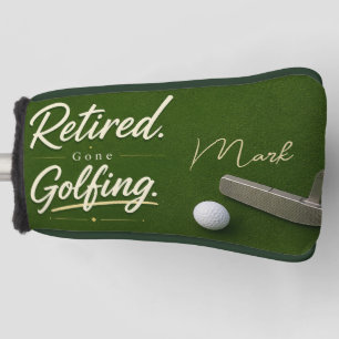 Golf-Rentenplan auf Grün Golf Headcover