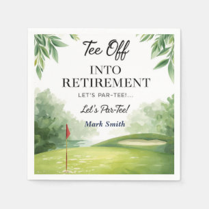 Golf-Rentner für Golfer auf Putting Green Serviette
