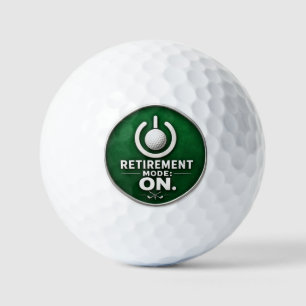 Golf-Rentner-Modus an Golfball
