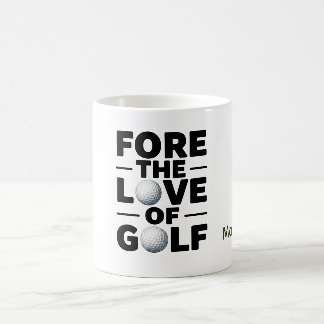 Golf-Rentner-Textzitate für Golfer Kaffeetasse (Mittel)