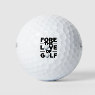 Golf-Rentner-Thema für die Liebe zum Golf Golfball