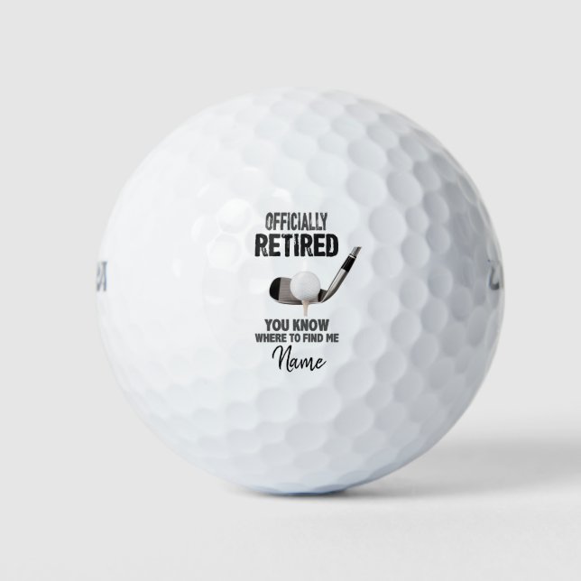 Golf Retraite avec balle de golf et fer pour golfe (Devant)