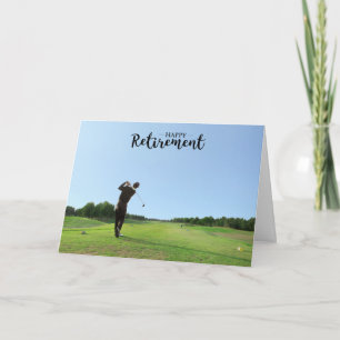 Golf Retraite avec voiturette de golf sur la carte