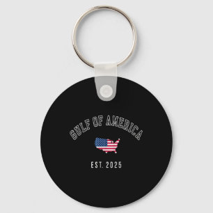 Golf Retro of US America Est 2025 American Flag Schlüsselanhänger