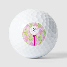 Golf rosa karierte Mono-Golfbälle Golfball