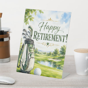 Golf-Ruhestand für Golfer Sockelschild