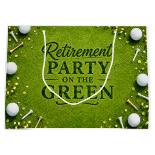 Golf-Ruhestand - Gone Golfing-Party auf dem Grün Große Geschenktüte