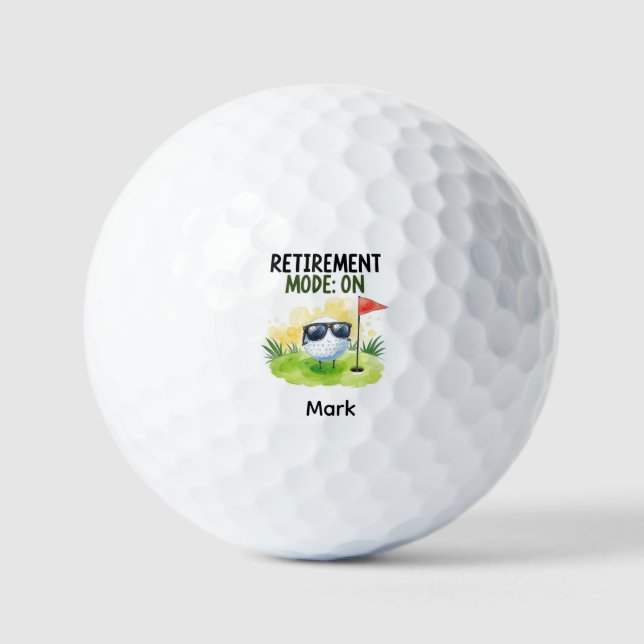 Golf-Ruhestand mit Ball auf Grün (Vorderseite)