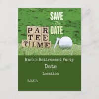 Golf-Ruhestand mit Ball par tee-Zeit auf grün C