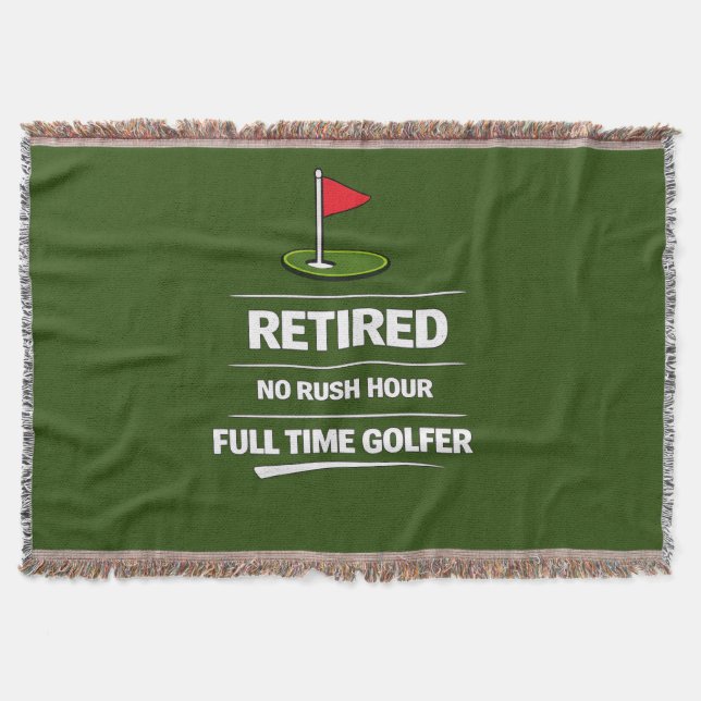 Golf-Ruhestand mit Golf-Flagge auf Grün Decke (Vorderseite)
