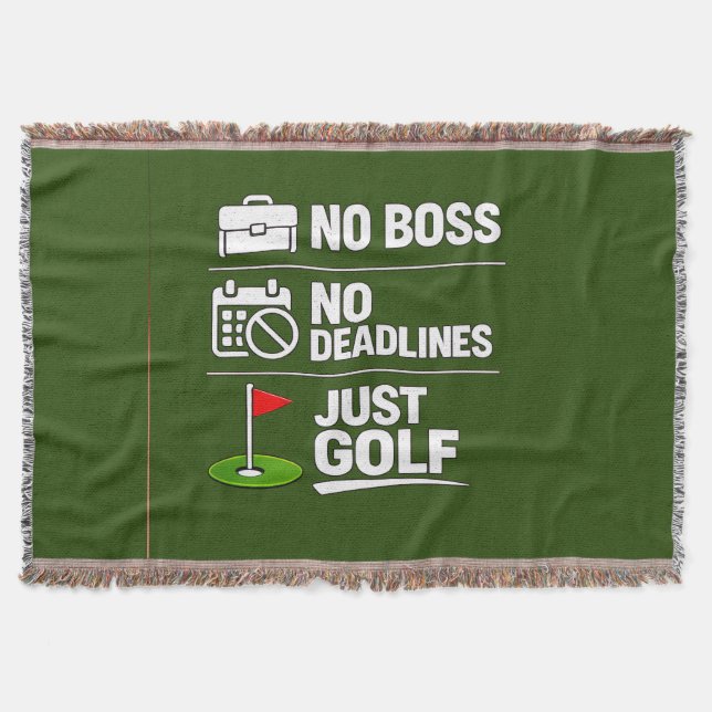 Golf-Ruhestand mit Golf-Flagge auf Grün Decke (Vorderseite)