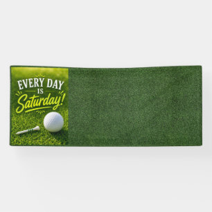 Golf-Ruhestand mit Golfball auf Grün  Banner