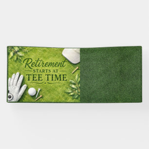 Golf-Ruhestand mit Golfball auf Grün  Banner