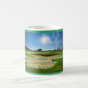Golf-Ruhestands-Tasse Kaffeetasse
