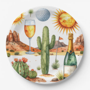 Golf-Ruhestandsfeier in Arizona Pappteller