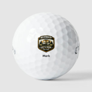 Golf-Ruhestandsthema für Golfer Golfball