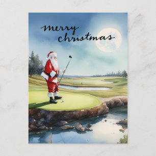 Golf Santa Claus Golfen Weihnachten Thema