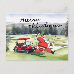 Golf Santa Claus Golfen Weihnachten Thema