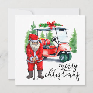 Golf Santa Claus golfen zu Weihnachten