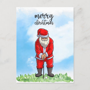 Golf Santa Claus golfen zu Weihnachten