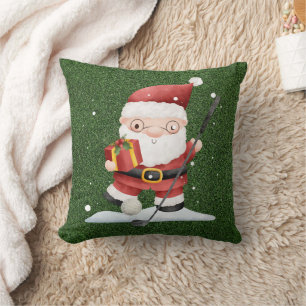 Golf Santa Claus Weihnachten Thema Kissen
