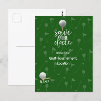 Golf Save the Date für Golf Turnier Golfer
