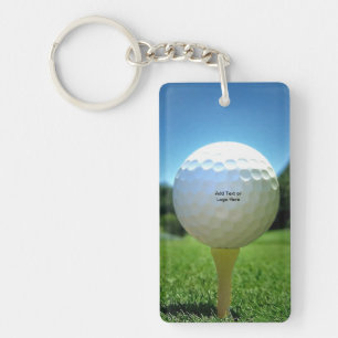 Golf-Schlüsselanhänger 'On The Tee' Schlüsselanhänger