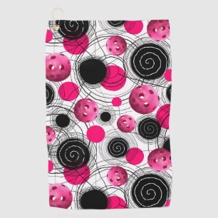 Golf Serviette à sueur Motif de Pickleball Rose
