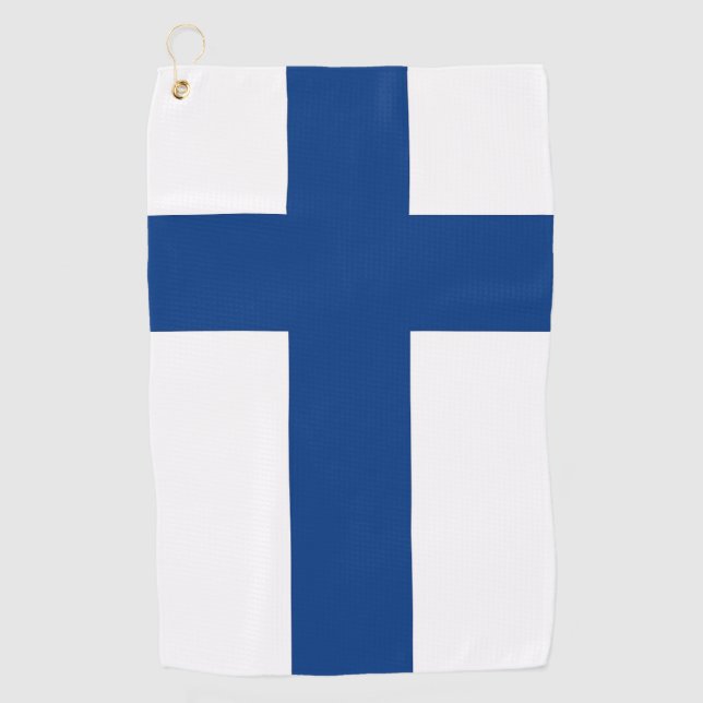 Golf Serviette avec drapeau de Finlande (Devant)