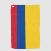 Golf Serviette avec drapeau de la Colombie