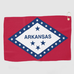 Golf Serviette avec drapeau de l'Arkansas, États-U