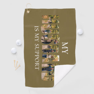 Golf Serviette de collage de photo de mari personnalisé