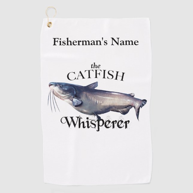 Golf Serviette de pêche légère de poisson-crapaud perso (Devant)
