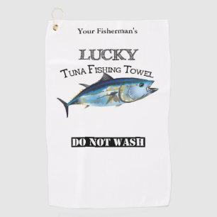 Golf Serviette de pêche personnalisée Lucky Tuna
