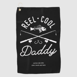 Golf Serviette de pêche personnalisée Papa Super Cool