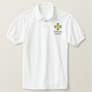 Golf-Shirt der IT History Society (CPU-Logo)