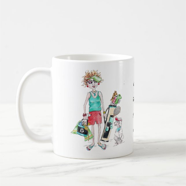 Golf Shorts, Golfwagen, nicht auf das Telefon Kaffeetasse (Links)