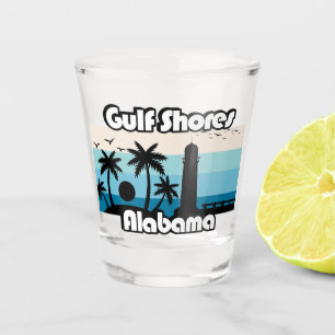 Golf Shows Beach Alabama Schnapsglas
