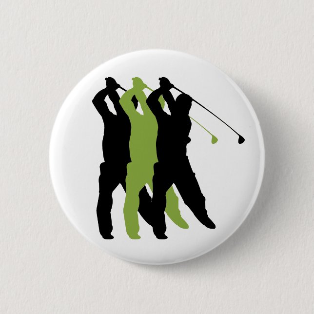Golf-Silhouette Button (Vorderseite)