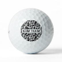 Golf Silhouette Muster Classic Black & White