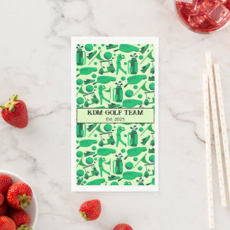 Golf Silhouette Pattern Classic branding buisness Serviette