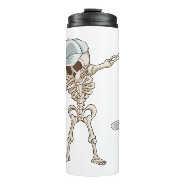 Golf Skeleton Thermosbecher (Vorderseite)