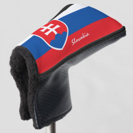 Golf Slowakei & Slowakei Flagge / Golf Clubs Abdec Golf Headcover