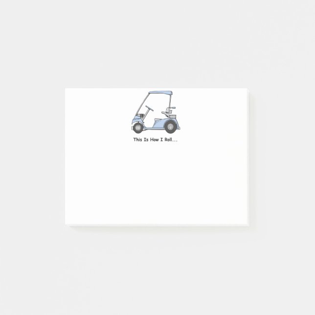Golf So rolle ich Post-it Klebezettel (Vorderseite)
