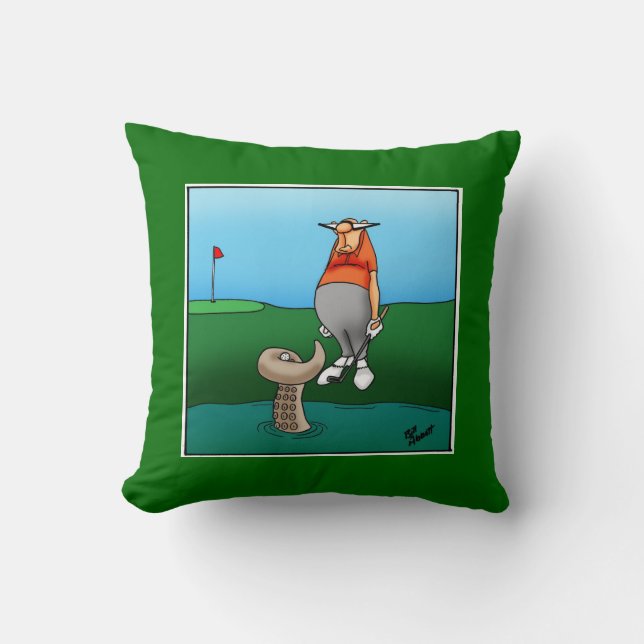 Golf Spaß Kissen Geschenk (Vorderseite)