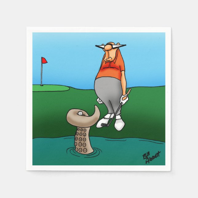 Golf Spaß Party Napkins Serviette (Vorderseite)
