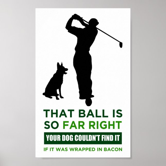 Golf Spaß Print Poster (Vorne)